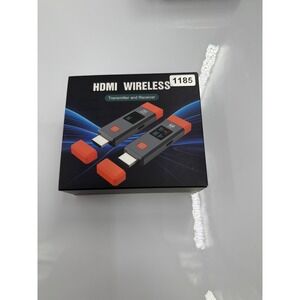 HDMI Wireless Transmitter and‎ Receiver Kit with LED Display Grey Orange 1185
